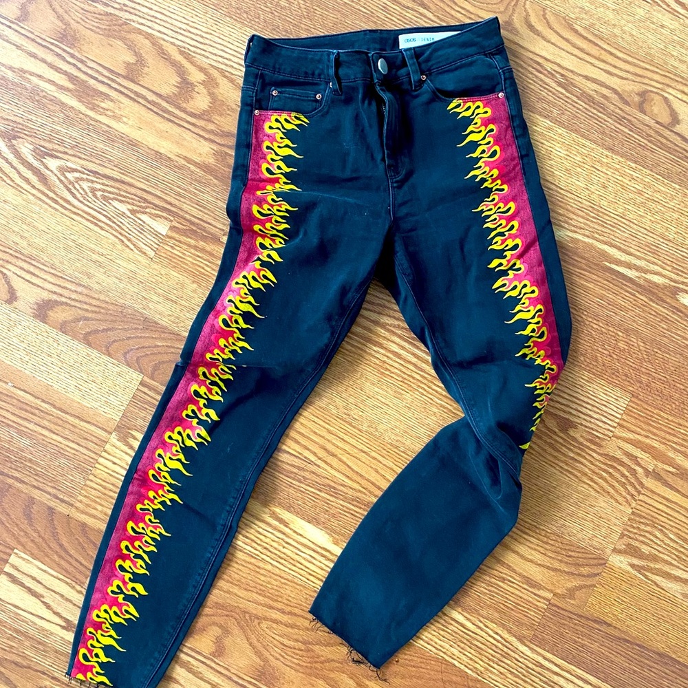 ASOS flame jeans